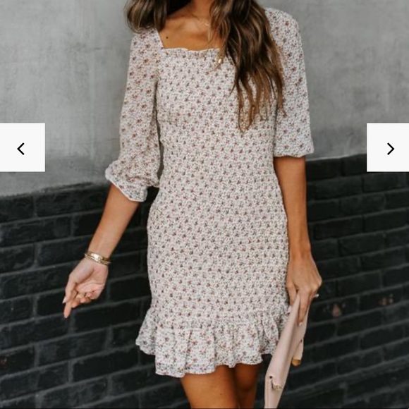 VICI Smocked Dress - LRG - Bump friendly! - Picture 1 of 8